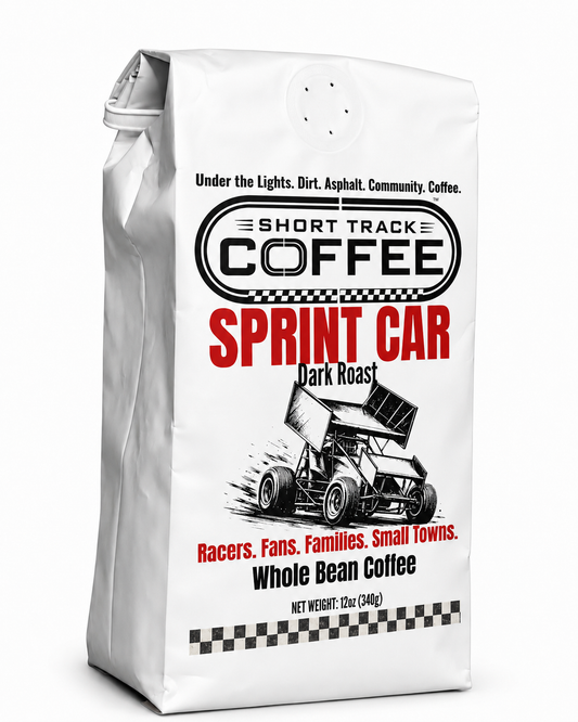 Sprint Car Dark Roast 12 Ounce Whole Bean Coffee